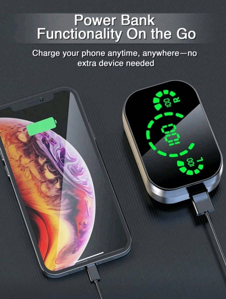 🔋 باوربانك + سماعات 
✔️ تشحن سماعاتك وتليفونك بنفس الوقت.
✔️ شاشة ديجيتال تبين نسبة البطارية.
✔️ صوت نقي للسماعات مع عزل ضوضاء.
السعر ١٥ الف والتوصيل #مجاني  لكل محافظات العراق
 للحجز خاص


**إذا كنت صاحب هذا الإعلان وتريد حذفه لأي سبب، رجاءا أرسل رسالة إلى الدعم الفني**