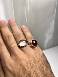 اللهم صل على محمد وآل محمد خاتم من الدر النجف خام صافي  مقاس الخاتم 17...