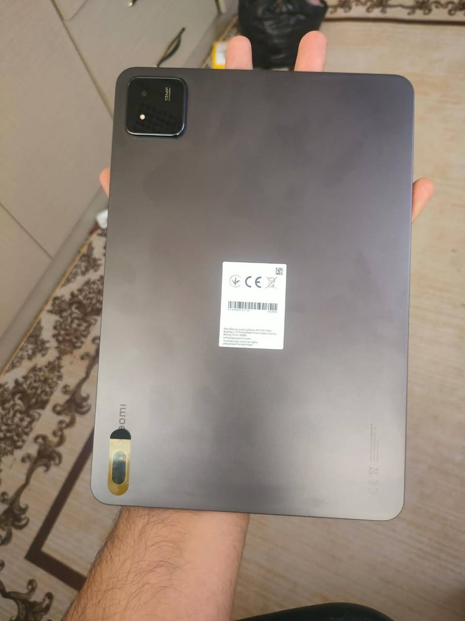 سلام عليكم شباب.. عندي أيباد شاومي (Xiaomi Pad) للبيع، الجهاز أخو الجديد ونظيف كلش (استخدام حشمة)، وما بيه أي شخط أو عيب ومثل ما موضح بالصور.
الجهاز طيارة بالألعاب (ببجي وغيرها) وسلس كلش بالدراسة وتصفح والمشاهدة، وصوته مجسم وعالي صحة البطارية: 100% 
دورات الشحن: 66 دورة شحن فقط!
أول استخدام: شهر مارس 2026 (يعني الجهاز عمره شهرين أو ثلاثة ومستعمل شي بسيط جداً والبطارية بكامل قوتها النظافة: 10/10 الشاشة والظهر والصفاح كأنما هسه طالع من الكارتونة.
الكاميرا: 13 ميجابكسل تصويرها واضح وممتاز السعر 480 بي مجال لشرلي الصدك كأنو ماخذ جديد بس ارخص للشراي يجي واتساب
سلام عليكم شباب.. عندي أيباد شاومي (Xiaomi Pad) للبيع، الجهاز أخو الجديد ونظيف كلش (استخدام حشمة)، وما بيه أي شخط أو عيب ومثل ما موضح بالصور. للشراي يدخل واتساب ***********

سلام عليكم شباب.. عندي أيباد شاومي (Xiaomi Pad) للبيع، الجهاز أخو الجديد ونظيف كلش (استخدام حشمة)، وما بيه أي شخط أو عيب ومثل ما موضح بالصور.
