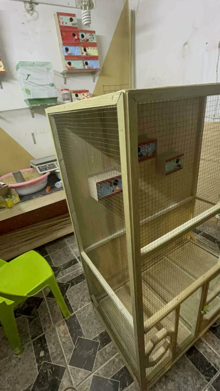السلام عليكم ......متاااااح
قفص طيور حب طول 150 عرض 120 نزال 60 
شغل مرتب مثل ما مبين بالفيديو 
المكان بابل البكرلي قرب النفق 
الرقم *********** 
السعر 70
