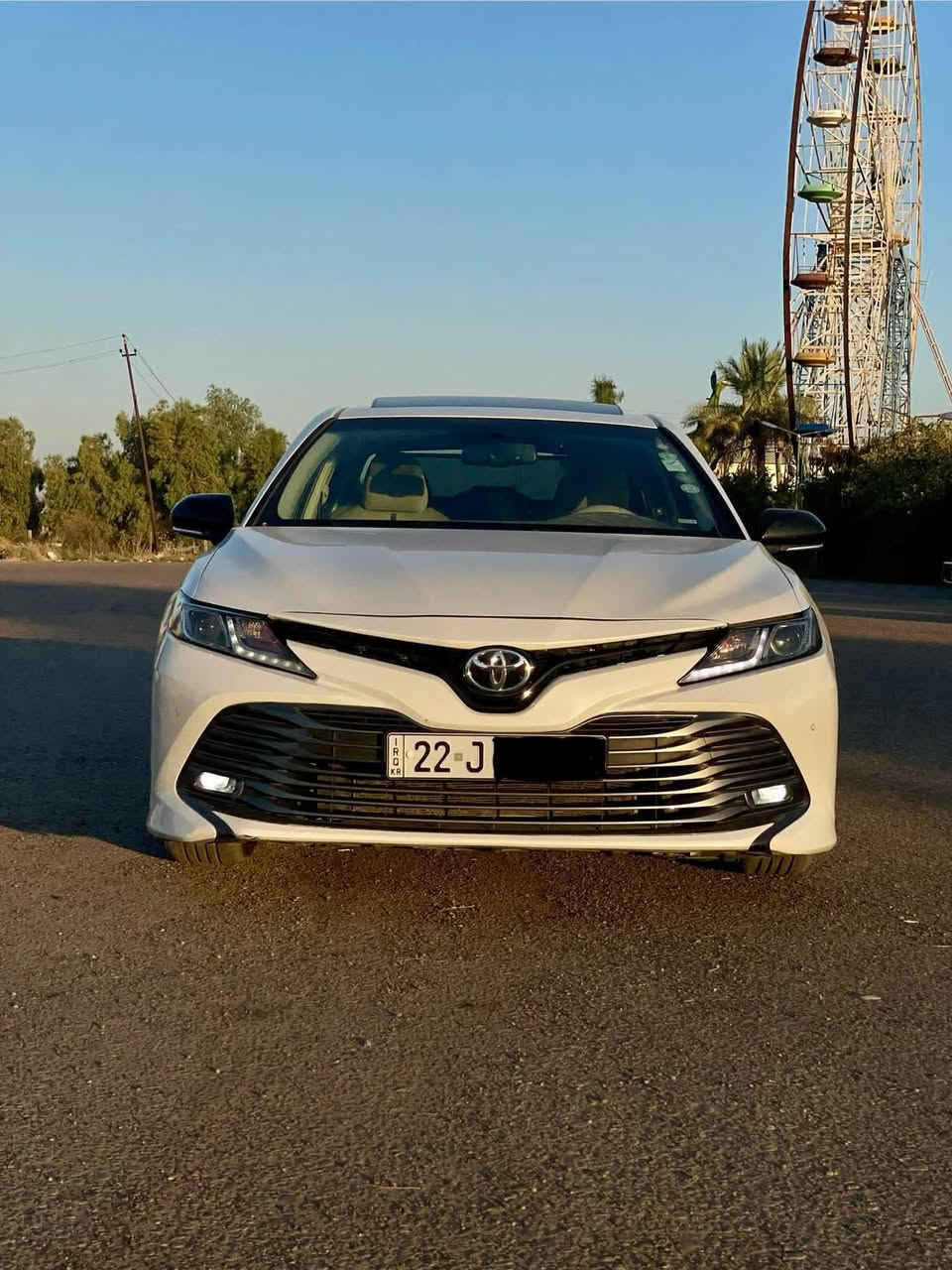 السلام عليكم
‎اربيل دولي جديد(خليجي GLE )تويوتا كامري
‎موديل 2019
‎ماشية :130الف
‎المواصفات 
‎فتحة سقف )سلايد)
‎بصمة 
‎تحكم ستيرن جهتين 
‎كروز سرعة 
‎سايد بريك دكمة 
‎شاحن موبايل 
‎برده خلفيه كهرباء 
‎حساسات امامية + خلفيه 
‎مري شفط كهرباء 
‎اشاير بالمري 
نظام المفتاح الذكي
‎ترحيب 
‎جنطة كهرباء 
‎قطعتين تبريد 
نظام تقليل صرف ECO
‎نافكيشين 
‎مكينة 4 سلندر 
 2500
‎لايت زنون 
‎لد امامي 
‎بروجكتور زنون 
‎سبايدر خلفي 
‎ويل كب 
‎صاج ملكي 
‎كشن كهربائي
‎داخل بيجي 
‎اناره داخليه LED
‎مانع انزلاق 
دواسة ضوئية
  تريشات نيكل

‎(رقم اربيل دولي جديد بأسمي )
‎ملاحظة : السياره بيها بحدود شبر ونص صبغ بالچاملغ جهة السايق
‎تخم تاير جديد و صدر جديد و كلشي بيها 
‎ على وضع الشركة..
السعر المطلوب 221 و بيه مجال 
اتصال ***********
