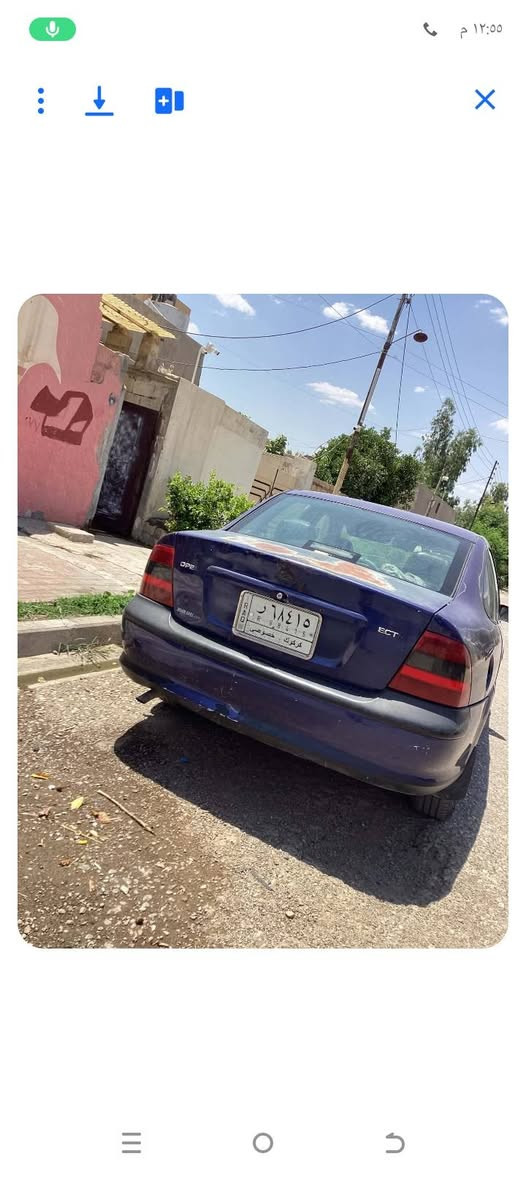 السلام عليكم اوبل فكتره بزون للبيع موديل 96 محرك 18 بيه صرف ما بيها قطرت خياس مشروع وطني دفتر بنزين بيه هذا رقمي ***********
