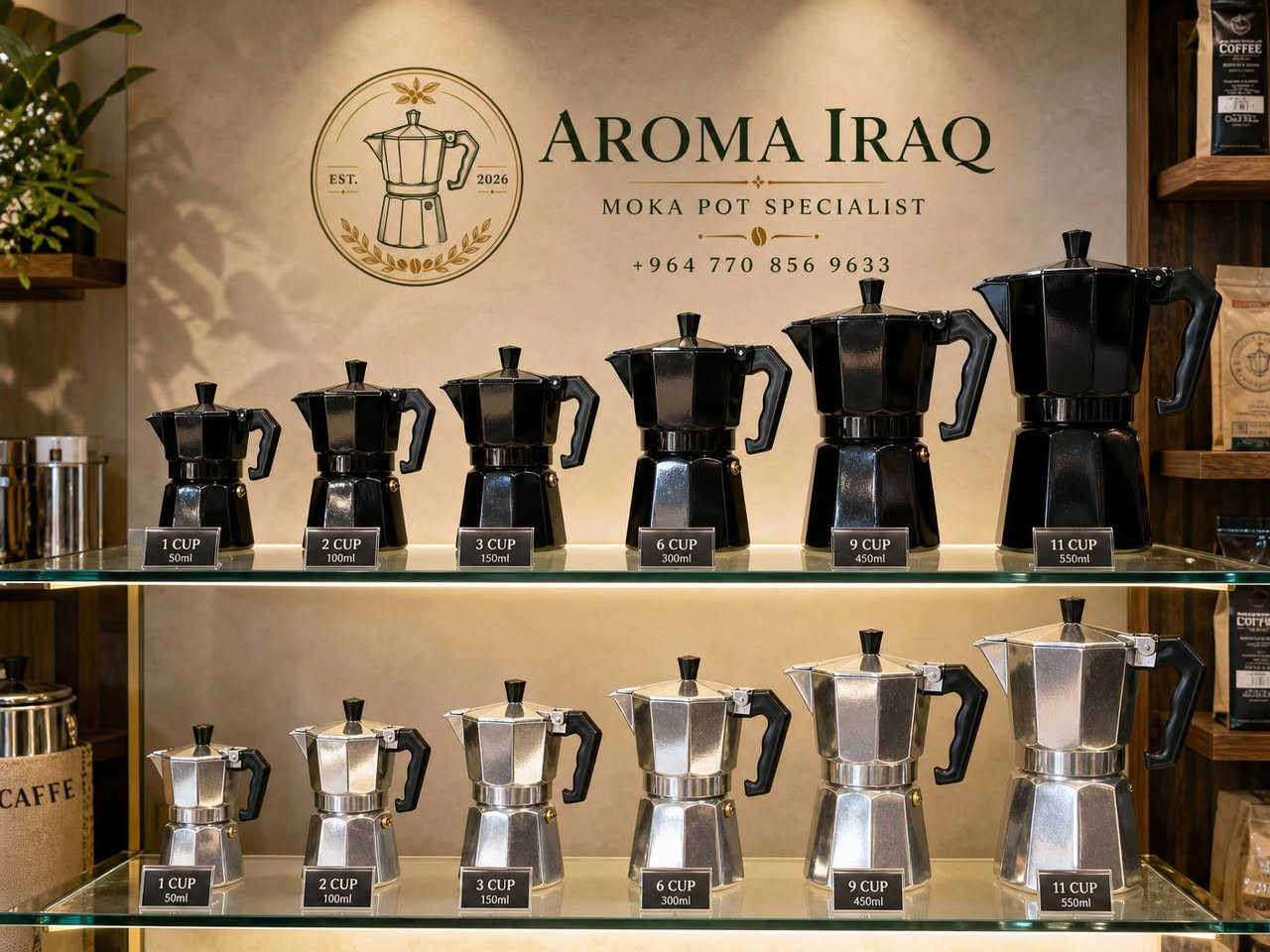 الأكثر طلباً رجع من جديد! 😍☕️
تذكرون هذا الموكا بوت  الي كلتولي يطاوعكم كلبكم تستخدموه لو تخلوه تحفة؟ بسبب طلبكم القوي وفرنا وجبة جديدة منه!

شوفوا الكياتة.. أصغر موكا بوت حجم ١ كوب بس، كلش نازك 

ومرتب ويطلعلك أحلى كوب قهوة مركزة تعدل المزاج.

✅ متوفر من ١ كوب لحد ١١ كوب.

✅ الألوان: أسود وفضي.

💰 سعر هذا الحجم (١ كوب) هو ٨ آلاف بس.الحكوا عليه

 قبل ما تخلص الوجبة الثانية همينة! الي يريده يدز رسالة وتدللون.

تابعوا صفحتنا الجديدة لكل جديد
Aroma Iraq


**إذا كنت صاحب هذا الإعلان وتريد حذفه لأي سبب، رجاءا أرسل رسالة إلى الدعم الفني**