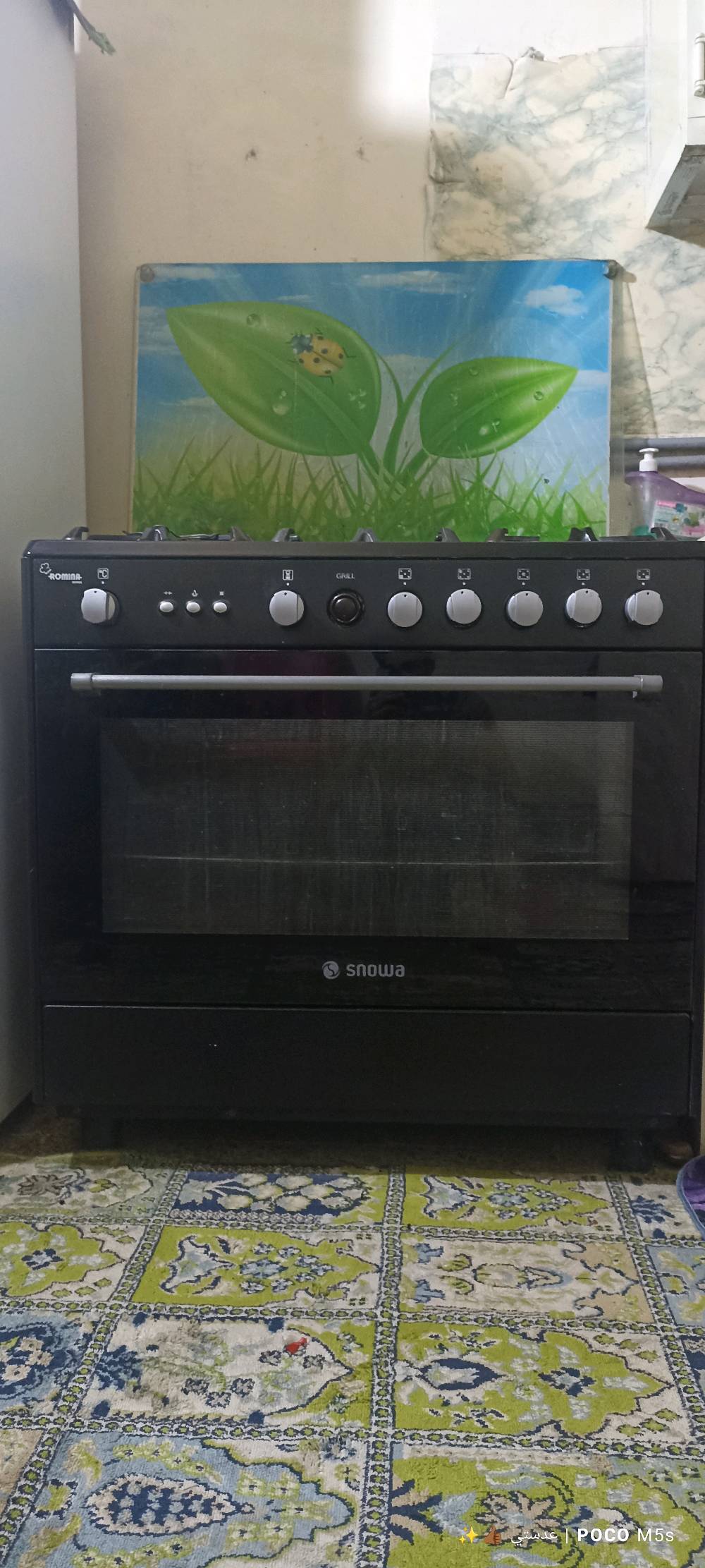 السلام عليكم طباخ من ماركه snowa لون اسود ايطالي اصلي ابو الحساس خمس عيون والفرن شغالت الطباخ بس يسرب غاز 
غياة البيع بسبب تأثيث البيت من جديد 
للتواصل عل الرقم ***********
