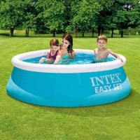 المنتج هو مسبح انتكس الدائري القابل للنفخ (Intex Easy Set Pool)، وهو م...