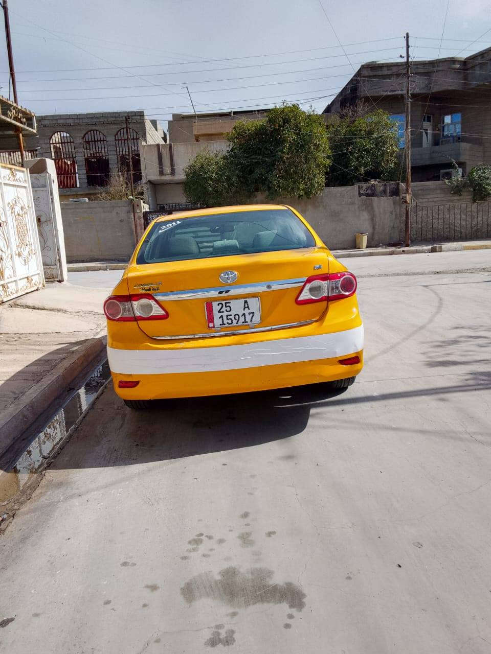 سلام عليكم للبيع تيوتا كورلا موديل ٢٠١١ سياره حلوه رقم كركوك ضرر باب سايق بدون دواخل سياره سعر ١١٨ بي مجال بسيط ***********
