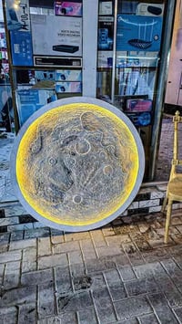 قمر مضيئ من اعمالي اشتغل جميع الاحجام وحسب الطلب واي لون يعجبك جميع اع...