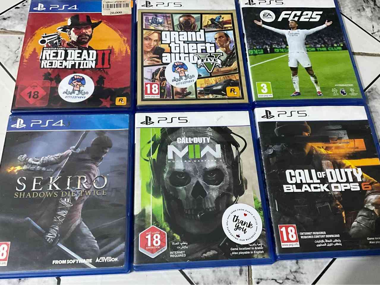 السلام عليكم 
للبيع جهاز ps5 Slim 1Tاونلاين نسخة الامع ويا الجوستك الاصلية  مستعمل سنة الجهاز ممفتوح ولا مصلح او نضافتة 95% ويا ست العاب مثل البصورة ويا حسابين بجهاز موجودات واحد امريكي و الثاني اوربي الامريكي بي ٣ العاب it takes two.resident evil5.resident evil6و الاوربي بي ٤ لعبات call of dute mw 2019.mortal combat 11. Batman collection matel gear solid5 بل اضافة الى ١٠ دولار بل حساب الاوربي الجهاز ويا كامل ملحقاتة من كارتونة او غيرهة الرقم للتواصل *********** بغداد, العراق
