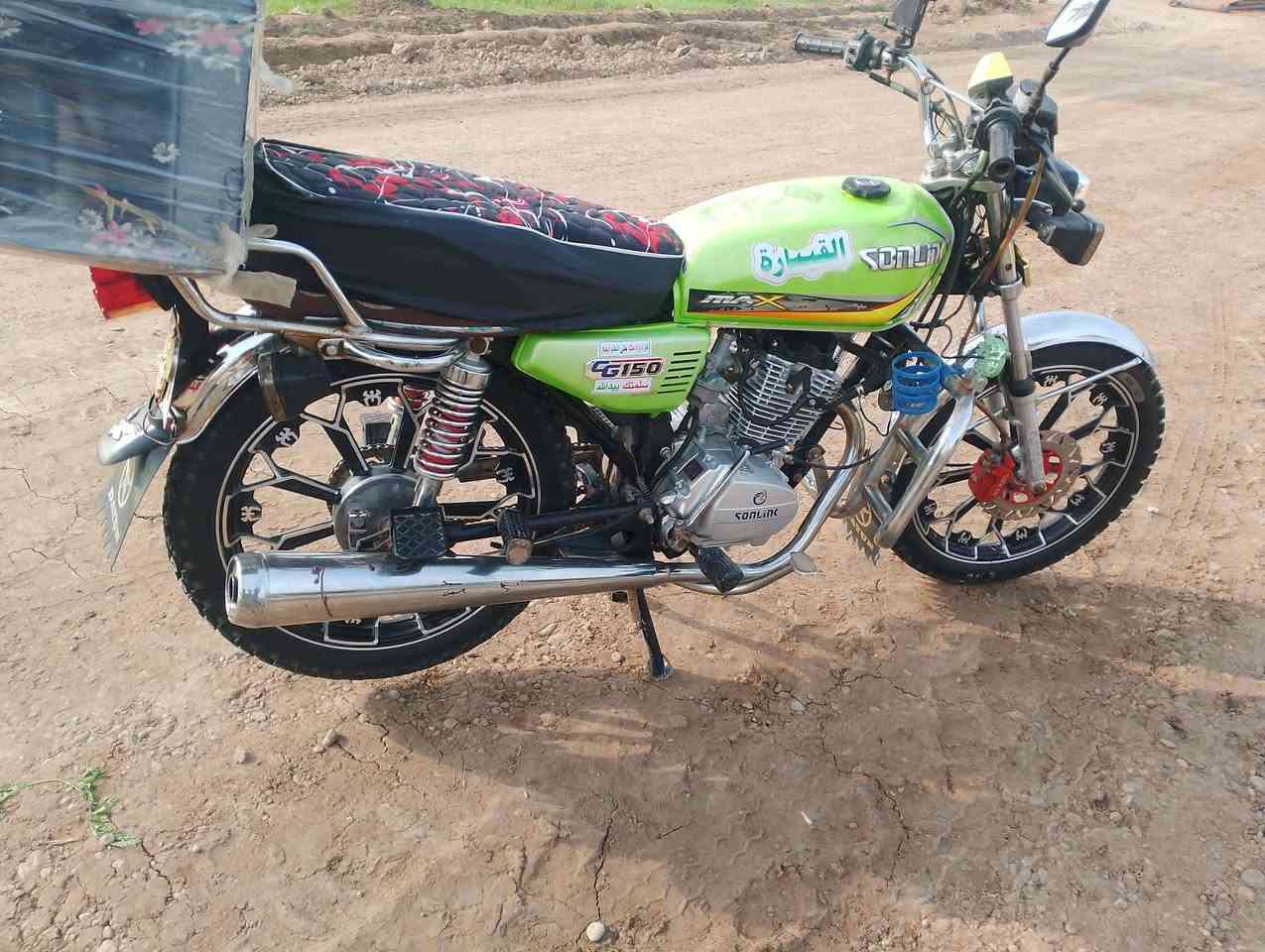 السلام عليكم دراجه ايراني 2023 معدث 24 كفاله محرك وضع شركه السعر 600 وبيهه مجال ***********  المكان بقداد التاجي
