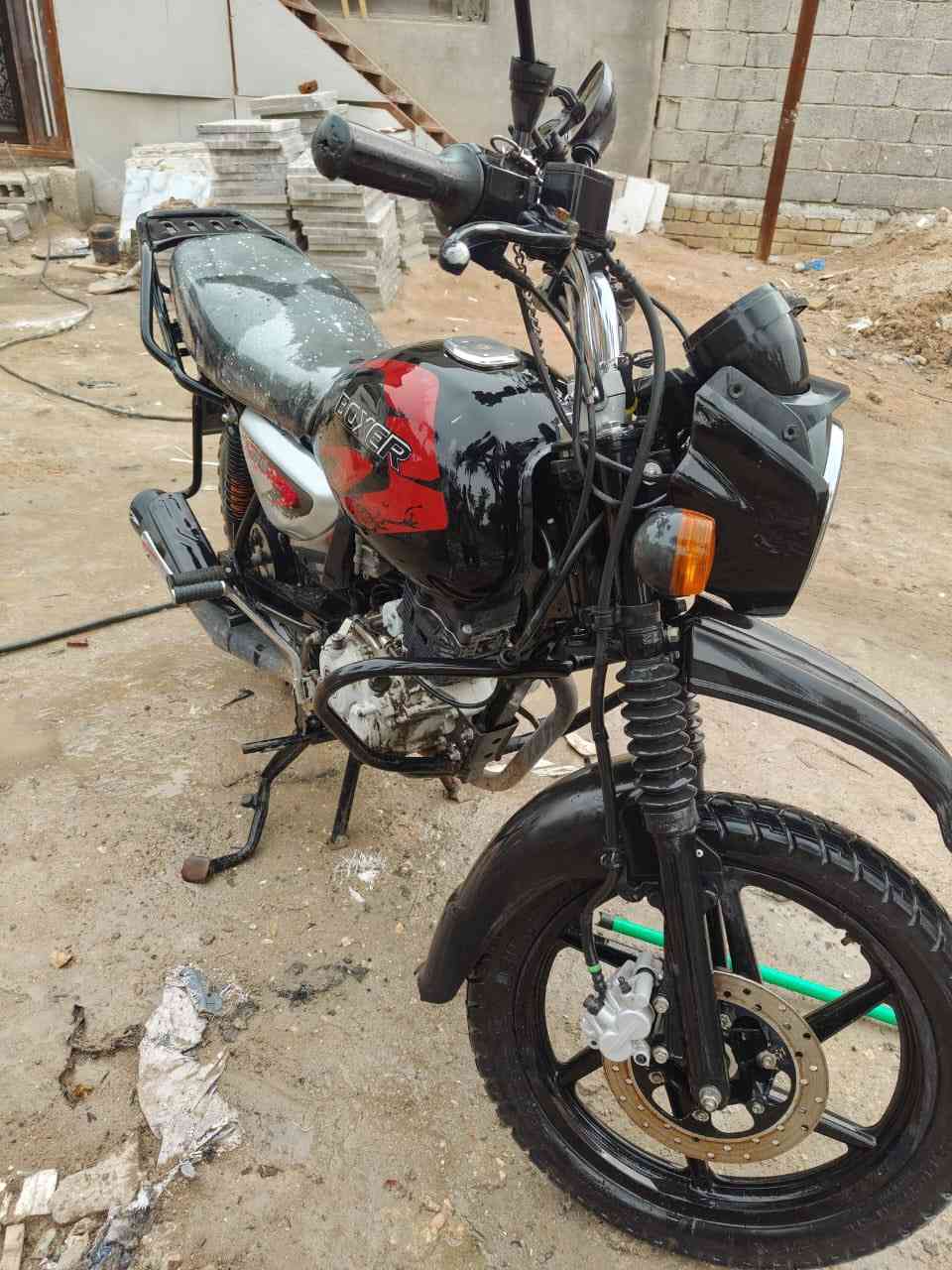 دراجة بوكسر جبلية
استخدام شخصي 
اللون أسود أصل 
المحرك في حالة جيدة 
أوراق مفقودة + كفالة من السرقة 
السعر 850 
مكلف بالنشر
للتواصل عبر الاتصال + مراسلة واتساب 
***********
***********
