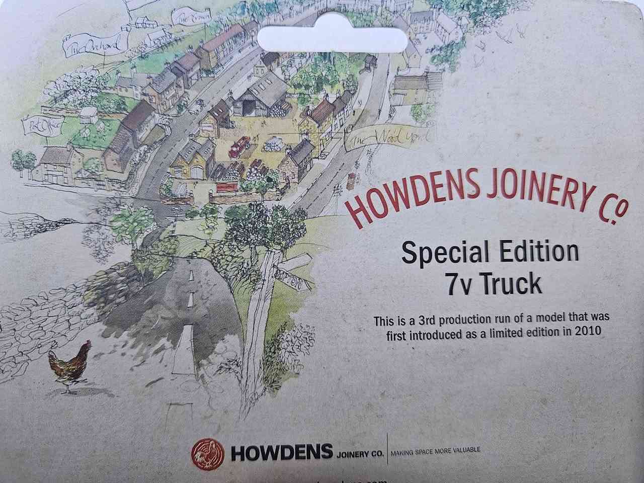 السلام عليكم 
شاحنة كورجي Corgi Fordson 7V من إصدار Howdens Joinery Co الخاص.
المقياس هو 1:76
السعر 10 الاف


**إذا كنت صاحب هذا الإعلان وتريد حذفه لأي سبب، رجاءا أرسل رسالة إلى الدعم الفني**