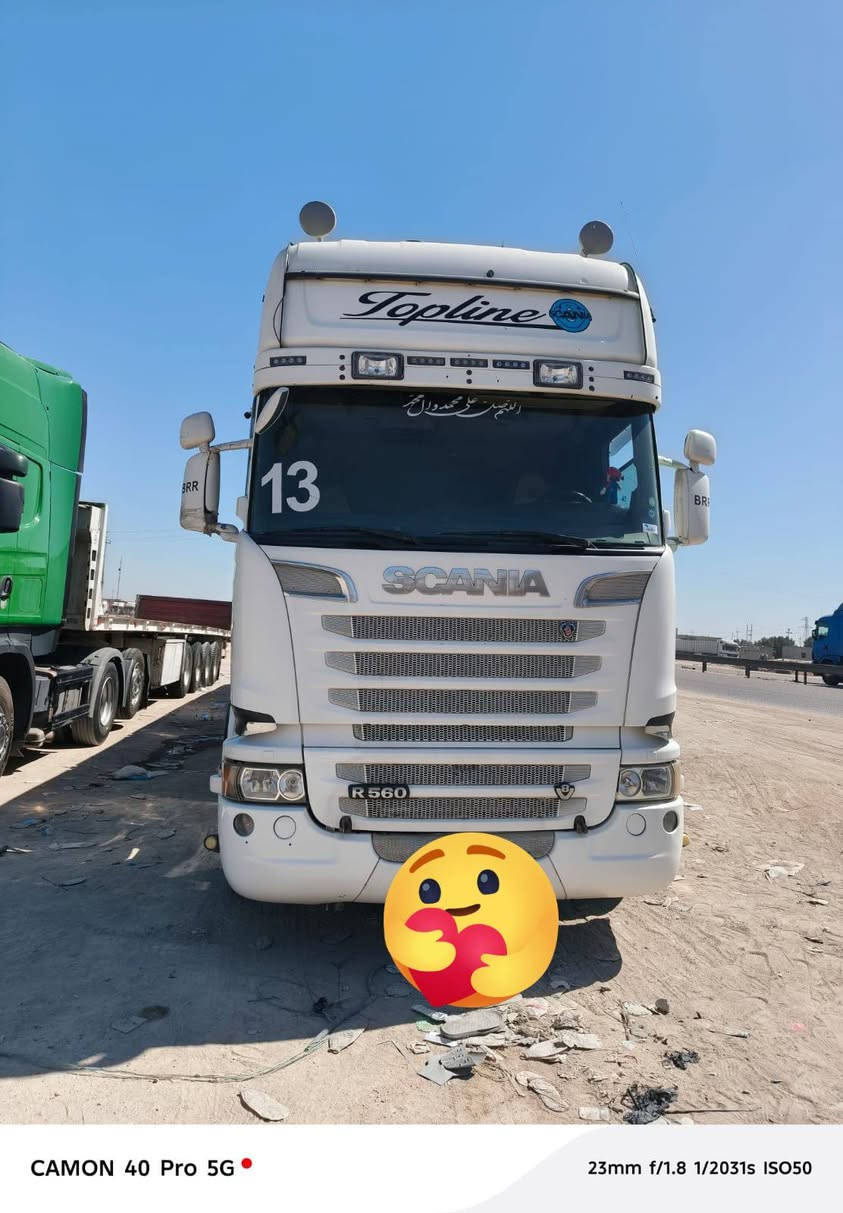 السلام عليكم
سكانيا موديل 13  رقم سليمانية انكليزي عربانة عبدالله جوهر 22
مكينة 8V R560
كير اوتوماتيك عرجة 
تعلاوة مال العربانة هم موجودة‏ تفاصيل اكثر والسعر اتصل
‪0770 402 2870‬‏
