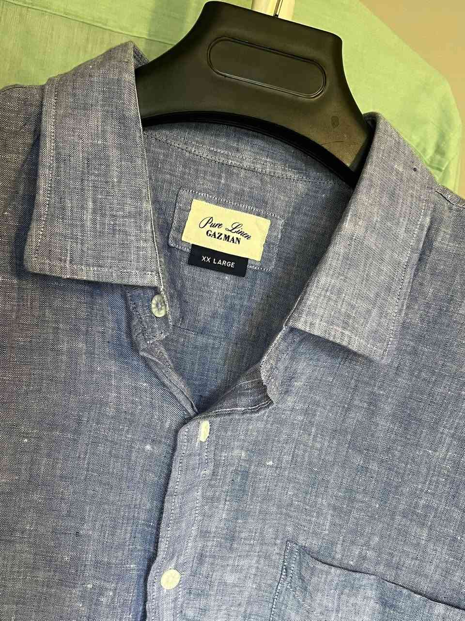 GAZMAN
لينن بحري صافي 
قياس 2XL
الصدر 72
السعر 23 شامل التوصيل


**إذا كنت صاحب هذا الإعلان وتريد حذفه لأي سبب، رجاءا أرسل رسالة إلى الدعم الفني**