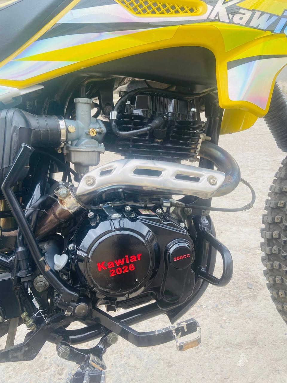 السلامو عليكم اخوان ماطور كاويار للبيع موديل 2026شرط مامفتوح مستخدم شي قليل محرك 200سيسي. فقط مكسور جام الدشبول السعرمليون و200 الشراي يتواصل ***********3
