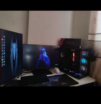 شاشتين • 27انش التراوايد 2K • 24انش AOC 144Hz