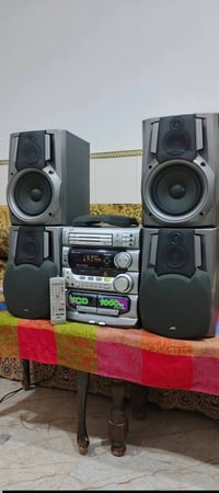 JVC MX-V508T • سماعات خشب • كاسيت ميشتغل