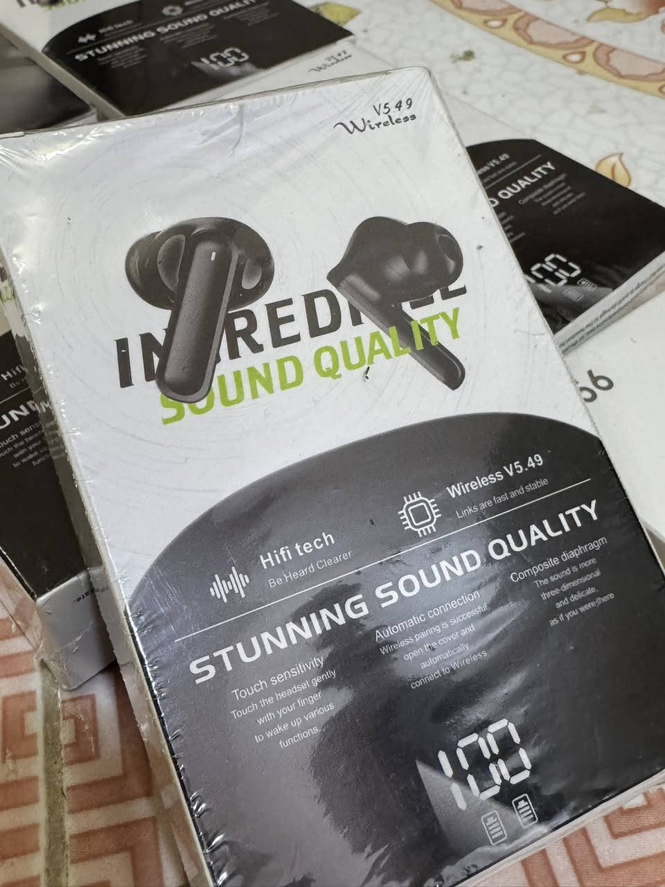 6 قطع ايربودات راقية جدا شحن وصوت وبعدهن بالسلفون اطونا بيهن سعر وبالعافية


**إذا كنت صاحب هذا الإعلان وتريد حذفه لأي سبب، رجاءا أرسل رسالة إلى الدعم الفني**