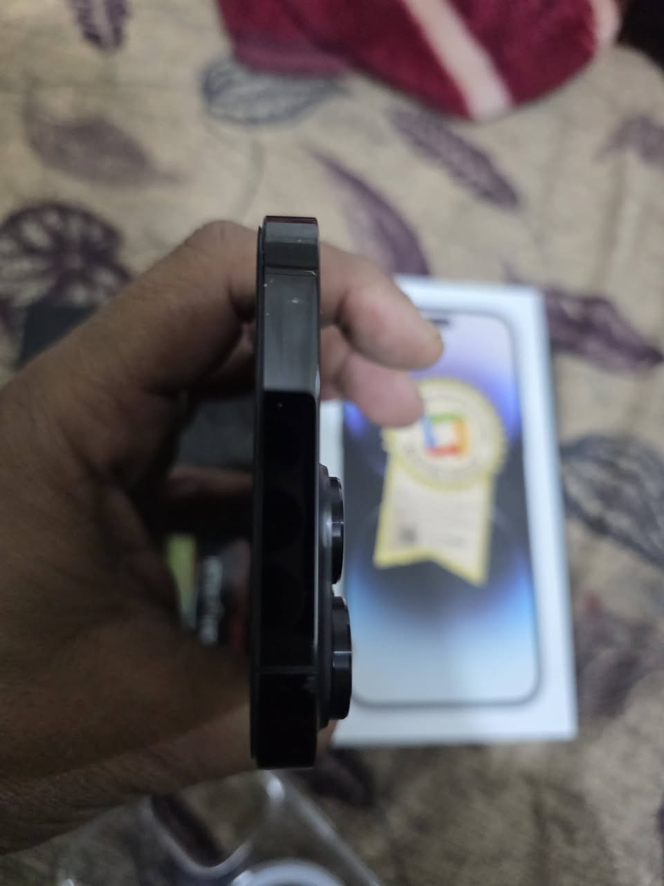 ايفون ١٤ برو ماكس
ذاكرة ٢٥٦
مكفول من كولشي شخط مابيه 
بطارية ٨٠٪
لاصق شاشه وحماية عدسات وتغليف ظهر وياه احتياط 
للبيع فقط بدون مراوس  العنوان بابل


**إذا كنت صاحب هذا الإعلان وتريد حذفه لأي سبب، رجاءا أرسل رسالة إلى الدعم الفني**