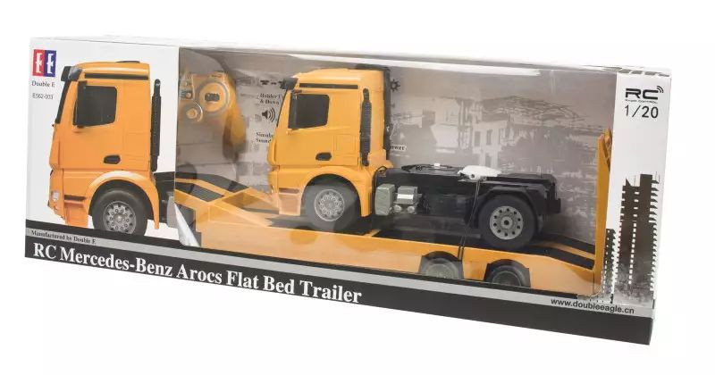 تخفيظات الأسعار هذا الاسبوع// راس تريله مرسيدس + عربه منفصله تحكم كامل بالعربه الحجم متر تقريبا   من شركة double  egle مع الاصوات + الانارة + حركات حقيقية. السعر من88$ الى (58 $ ) فقط. للطلب والححز واتس اب *********** توصيل بغداد 5 محافظات 6
