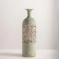 مزهرية معدنية • عتيقة • طراز فرنسي