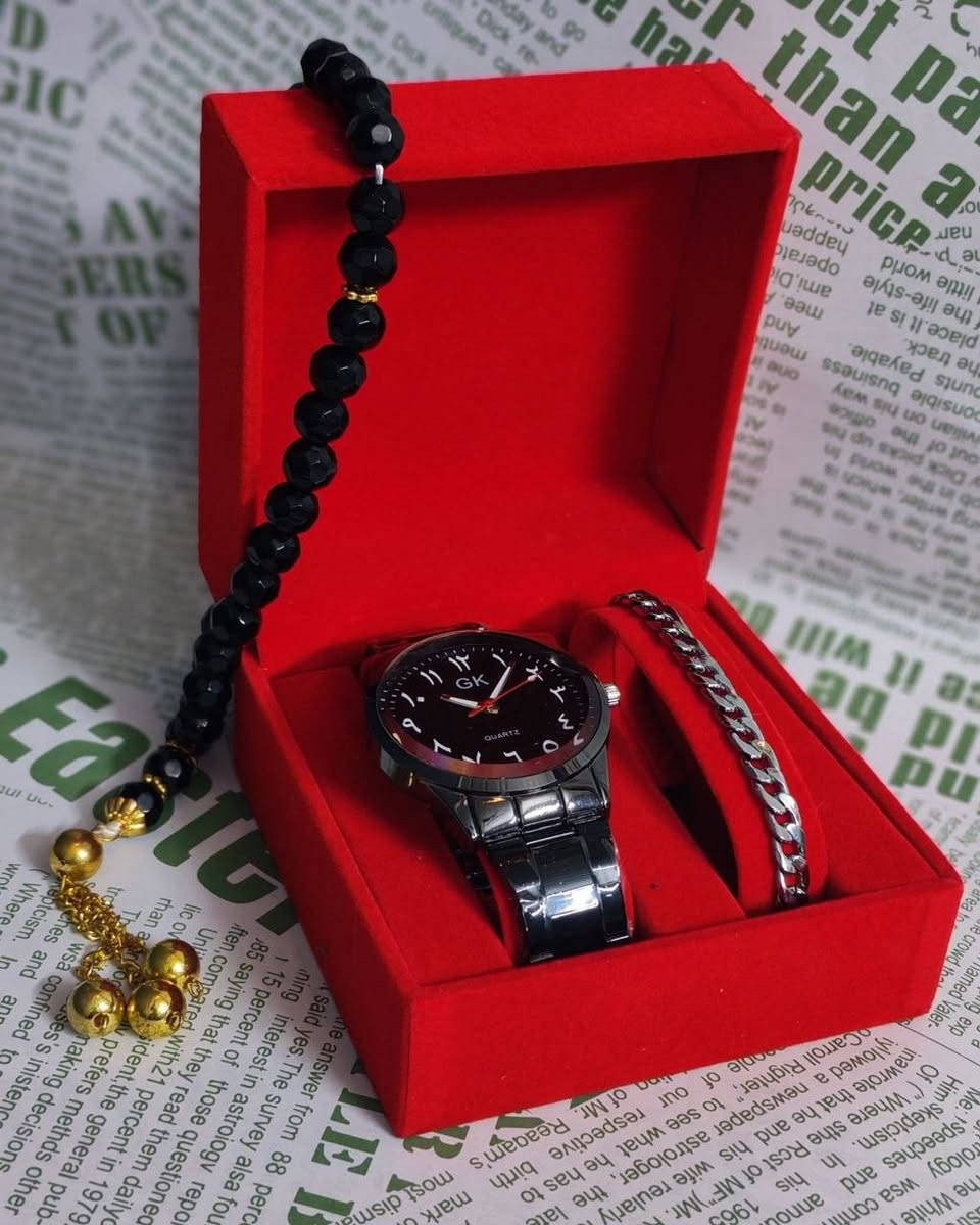 بكج رجالي أنيق 🖤
⌚ ساعه +  أسوار ستانلس ستيل
 📿 سبحه
✨ إطلالة متكاملة بلمسة فخامة
✨ مثالي للاستخدام اليومي أو هدية مميزة

🚚 توصيل لكافة المحافظات وأنحاء العراق


**إذا كنت صاحب هذا الإعلان وتريد حذفه لأي سبب، رجاءا أرسل رسالة إلى الدعم الفني**