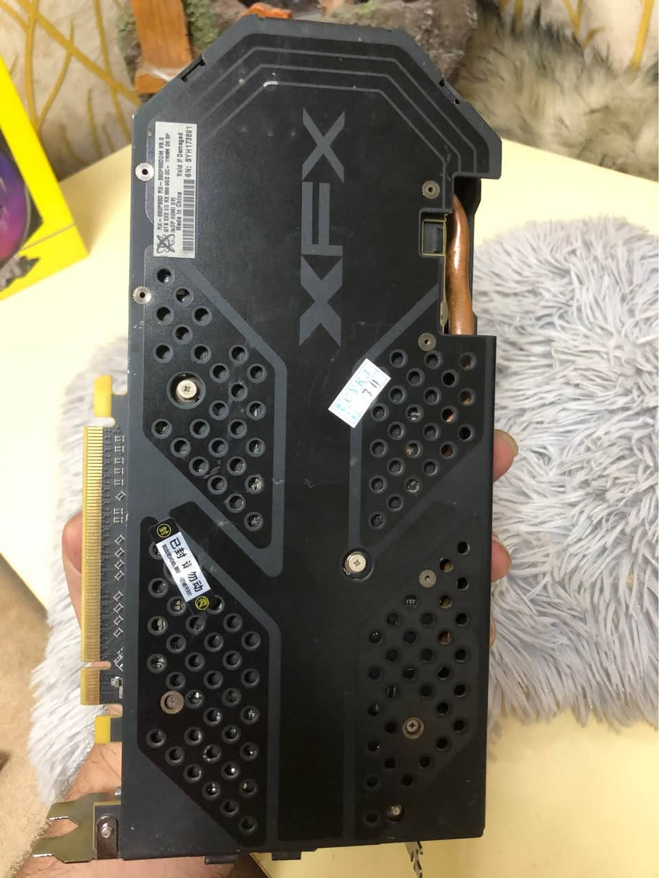 السلام عليكم 😊

كرت شاشه XFX RX580 8g شرط ظمان  ١٢٠ الف

معالج RYZEN 7 1700   ٥٠ الف 

كيس فانتك مع ٣ فان و هاب  ٥٠ الف 

بورسبلاي WARRIOR 500w.  ٥٥ الف 

مبرد اسود معالج مع شاشه عرض نسبة الحراره  ٣٥ 

القطع كلها ظمان شرط الفحص 

الاسعار قفل رجاا 🌹
مكاني دهوك فايده و توصيل متوفر بغداد, العراق


**إذا كنت صاحب هذا الإعلان وتريد حذفه لأي سبب، رجاءا أرسل رسالة إلى الدعم الفني**