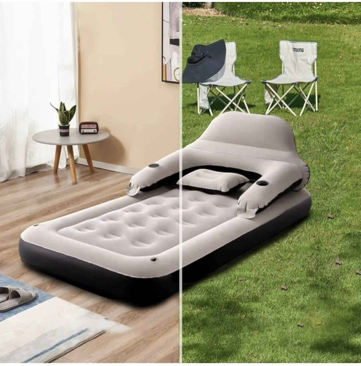 السعر ب 35 الف 🛏️ ⛺
دوشك نفخ مع  مسند ظهر مدمج ووسادة، بالإضافة إلى أماكن مخصصة لوضع الأكواب.الأبعاد والقدرة: يبلغ طوله حوالي 191 سم وعرضه 99 سم، ويتحمل وزناً أقصى يبلغ 100 كيلوغرام.الاستخدامات: مناسب للاستخدام الداخلي والخارجي، ومثالي للتخييم أو لاستضافة


**إذا كنت صاحب هذا الإعلان وتريد حذفه لأي سبب، رجاءا أرسل رسالة إلى الدعم الفني**