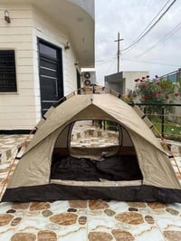 خيمه جديده اوتماتيك قماش مطري  كامل ملحقات  سعر 25 الف اول تم. يوجد تو...