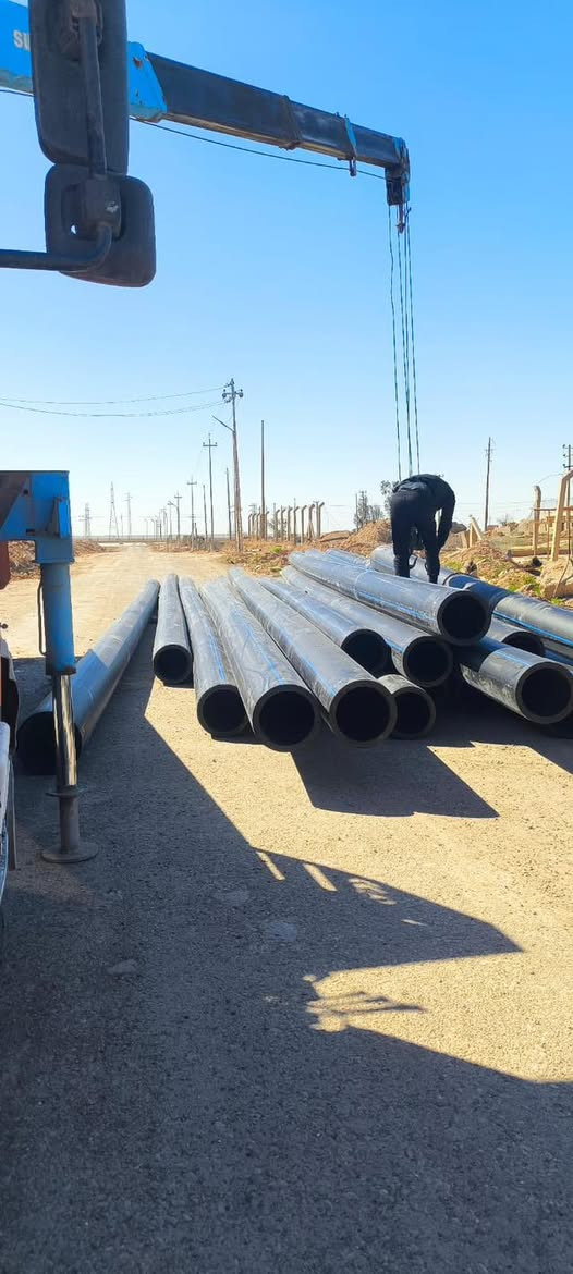 تم تجهيز انابيب بولي اثلين
قياس ١٢ انج ١٦ بار 
طول ١٣ متر فحص مختبر 
الى معمل الاسمده الشماليه 
في صلاح الدين بيجي  
***********
***********
بأدارة السيد احمد عامر
