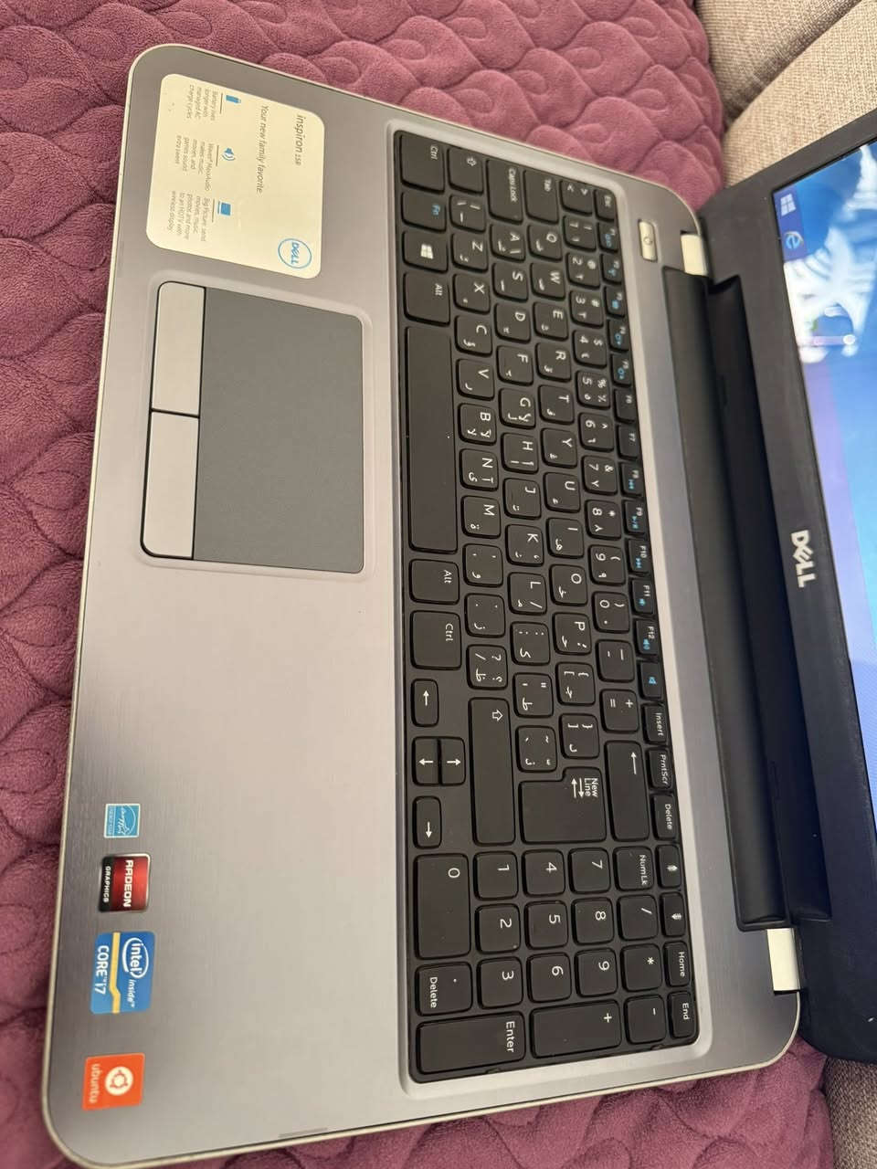 حاسبه للبيع نوع ديل استعمال شخصي نضيفه جدا نضافه 95‎%‎ كامل ملحقات سعرها 225 وبيها مجال بسيط جدا
مكاني بغداد الشعب سوق شلال
الاستفسار اكثر الاتصال ع الرقم ***********
