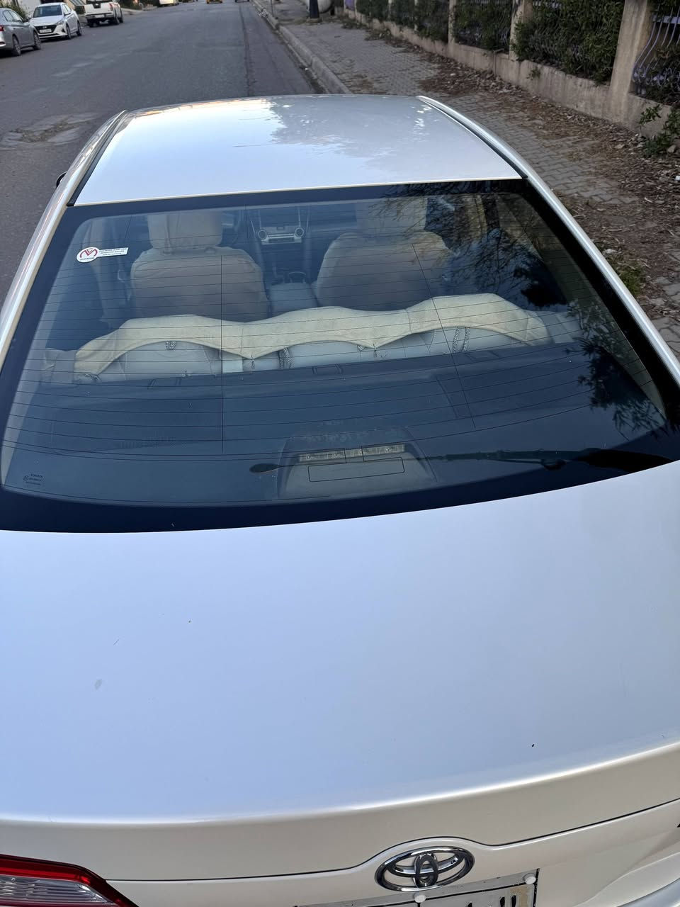 السلام عليكم 
كامري 2013خليجي للبيع او مراوس 
بيه قطعتين بخ بدون فتح
كير محرك شرط 
ماشيه 138كيلو متر
سنويه خلصان 
مكاني كركوك 
***********
