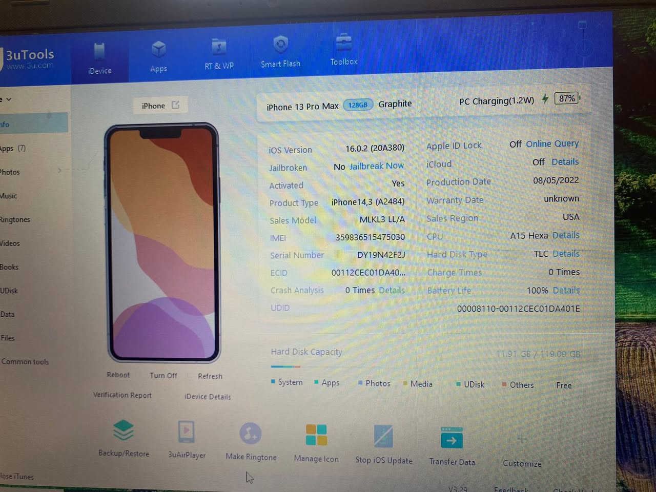 ايفون ١٣ برو ماكس جديد بالباكيت ذاكرة ١٢٨ كيكا

السلام عليكم ،  ايفون ١٣ بروماكس جديد بالباكيت ذاكرة ١٢٨ كيكا ، بطارية ١٠٠٪؜ غير مستخدم ، موديل M امريكي

السعر ٧٥٠ الف
تواصل خاص او واتس اب
***********
