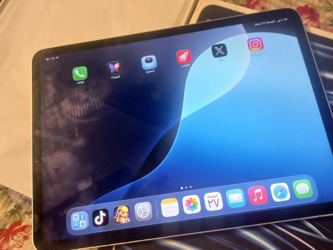 ألسلام عليكم ايباد ابل M2  للبيع
المواصفات:

معالج m2

موديل: 2023

بطاريه لو 90 لو 91

الشاشه 120هرتز

الذاكره: 256

نضافه الجهاز 96٪

ملحقاته: كارتونه شاحنه كيبل  

السعر 650 منهي 

رقم وتساب. ***********
