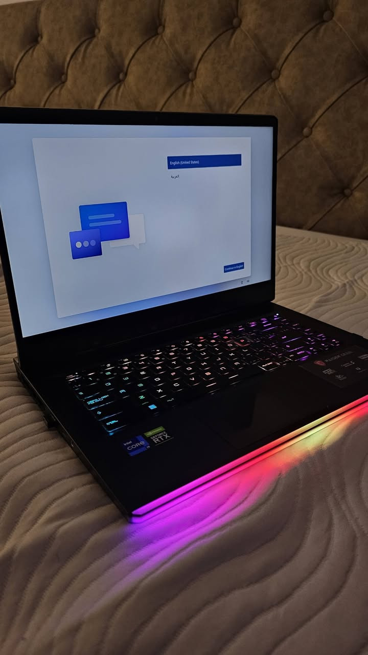 لابتوب msi نظيف و جاهز مال شغل نظام وندوز اضاءة RGB للكيبور و قابله للتعديل و التغير الانماط و الشريط ايضا بي RGB مواصفات مرفقه بالصور . اللابتوب مخصص للشغل الثكيل .مونتاج تصاميم و العابب
السعر مليون و 800 و بي مجال 
للتواصل ***********
