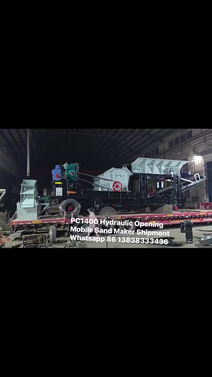 Loading Completed | PC1400 Hydraulic Opening Mobile Sand Maker Shipped
Technical Parameters
• Model: PC1400 hydraulic box-opening sand making machine
• Rotor size: 1400×1400mm
• Max feed size: ≤250mm
• Capacity: 120–170 tons per hour
• Main motor power: 280kw
• Discharge size: 0–5mm adjustable
• Total weight: 17.2 tons

#Пескодробилка #МобильнаяДробилка #КарьерноеОборудование


**إذا كنت صاحب هذا الإعلان وتريد حذفه لأي سبب، رجاءا أرسل رسالة إلى الدعم الفني**