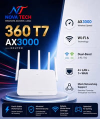 راوتر T7 360 • واي فاي 6 • ٤ منافذ جيجابت