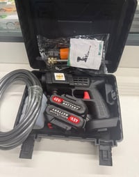 بطة غسل اصلية شحن وياهة بطاريتين 48V وبطل رغوة وصوندة وحقيبة ملحقات كا...