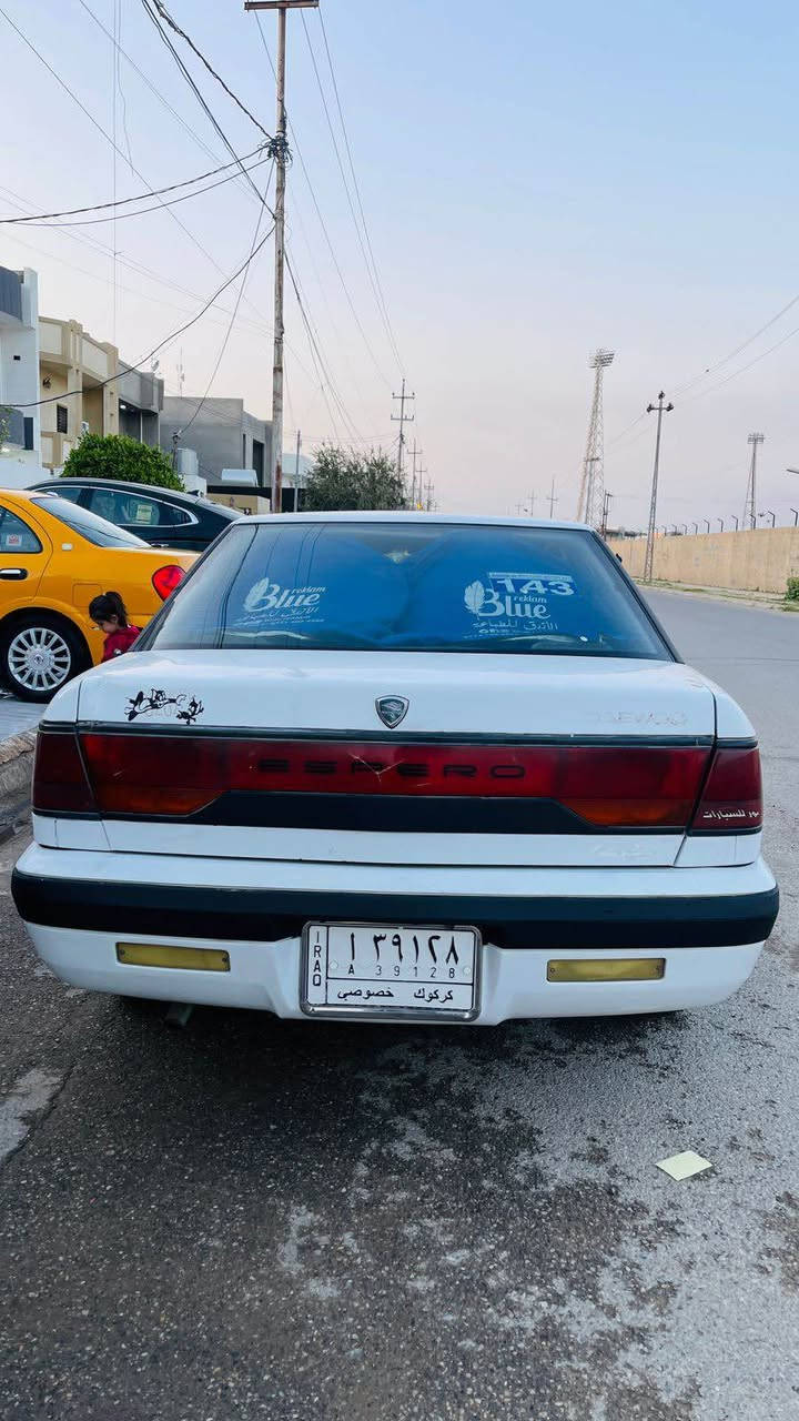 دايو اسبرو موديل95  سياره حلوه مال بيت محرك كير لوك تبريد رقم كركوك سنويه عاج شرط تحويل  بيها دفتر بنزين هم دواخل سياره نضيف قفل مركزي باور بدون حادث مكان سياره كركوك حي وسطي بيع فقط بدون مراوس بدون قصط  السعر 25 بي مجال قليل اتصل *********** مكلف بنشر اني كركوك, العراق
