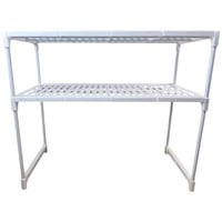 🍽️✨ رتّب مطبخك بذكاء مع الرف البسيط متعدد الاستخدام!  حل عملي لتوفير ا...