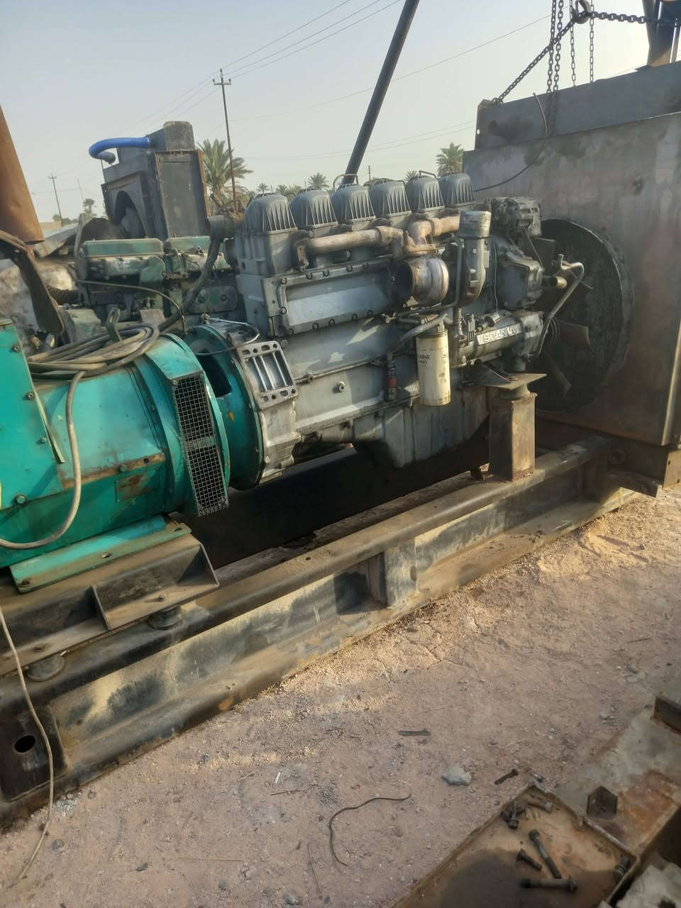 سكانيا بومه ٩٥ محرك جديد لا صرف لا بخار جاهز على حمل توليد ٢٥٠ مكان بغداد ابو غريب للاتصال للاتصال *********** او ***********       سعر   ٤٥
