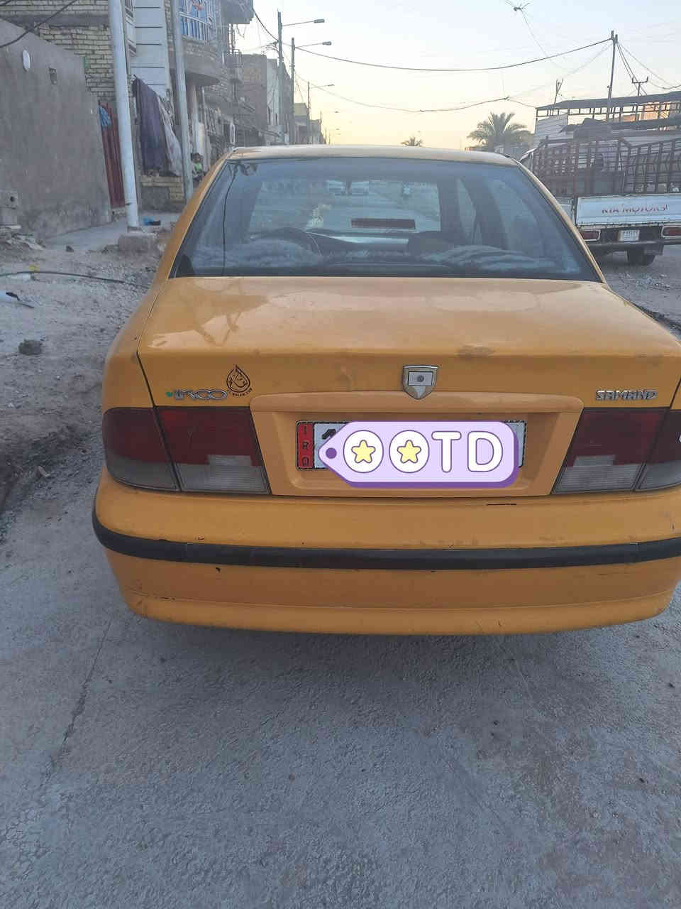 سلام عليكم سمند البيع موديل ١١ سياره جاهزه وكامله كير ومحرك وتبريد خير من الله سياره باسمي مصفره من كلشي  سعر(34)وبيه مجال مال جيه..
[***********
