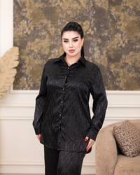 سوت نسائي • جاكار حرير • مقاس XL-3X