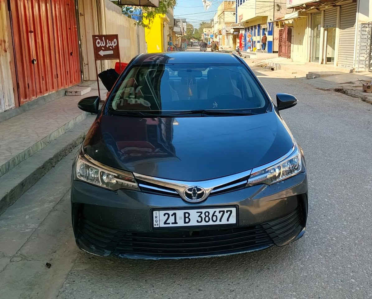 السلام عليكم ..
كورلا للبيع موديل 2019 خليجي 
السيارة بيها طخة بسيطة والبنيد مصبوغ 
كير محرك مكفولات 
تخم تاير صدر كله جديد 
السيارة رقم سليمانية بسمي 
ماشية حاليا 103 الف كيلو 
السعر 138 وبيها مجال 
***********
