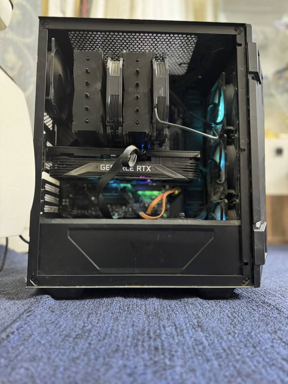 Motherboard : Mag Z490 tomahawk
CPU : Intel Core i7-11700K 3.60GHz
GPU : RTX 3070
RAM : 24 GB 2133MT/S
SSD : 500GB
HDD : 1 TB
HDD2 : 250GB

كيس فقط

***********
