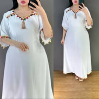 دشداشة مصري • قطن مراسي • فري سايز ٨٥ كيلو