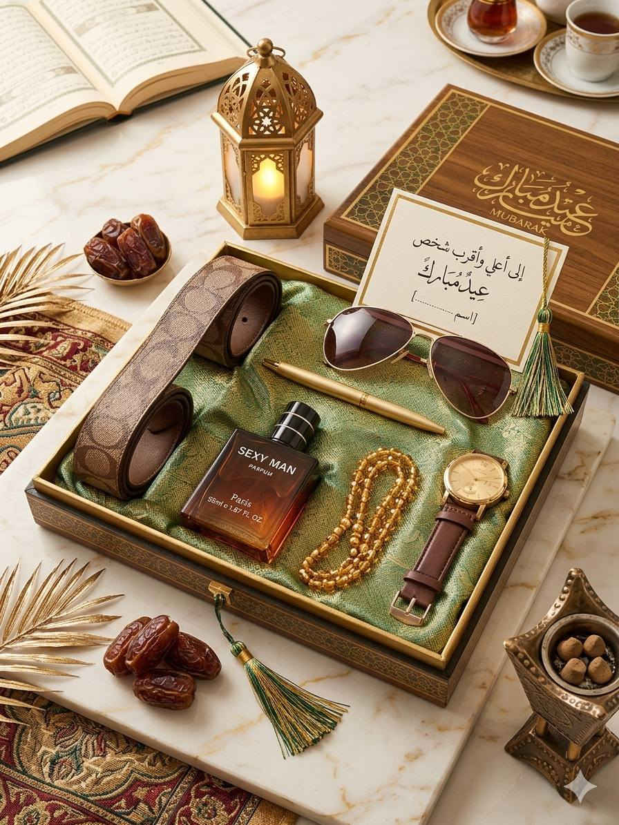 🤎 بكج الأناقة الرجالي المتكامل 🤎
لكل من يبحث عن التميز، وفرنا لكم الهدية المثالية والأجمل لتهدوها لمن تحبون (الأب، الأخ، الزوج، أو الحبيب) لتكتمل بها هيبته وأناقته ✨
🎁 محتويات البوكس:
 ساعة يد راقية (مقاومة للماء) ⌚️
 عطر رجالي فواح ومميز 🪵
 قلم سوفت أصلي فاخر 🖊️
 حزام جلد طبيعي أنيق 💼
 سبحة مميزة وعصرية 📿
 نظارة شمسية تزيد الإطلالة جاذبية 😎

سعر البكج ١٨ الف


**إذا كنت صاحب هذا الإعلان وتريد حذفه لأي سبب، رجاءا أرسل رسالة إلى الدعم الفني**