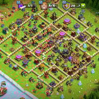 قرية كلاش تاون 17 للبيع  وبي فوك ال 8000 جوهرة  السعر 70000 الف وبيها ...