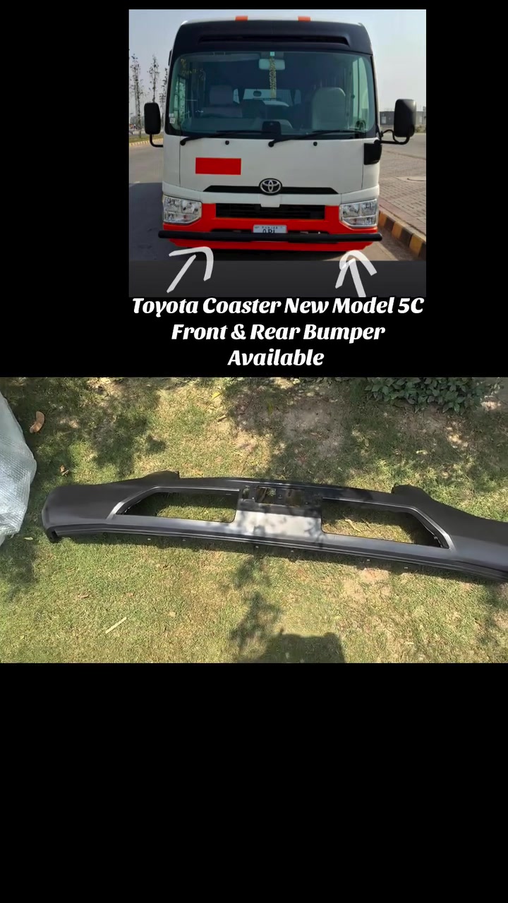 Toyota Coaster New Model Front & Rear Bumper Available
متوفر مصد أمامي وخلفي لسيارة تويوتا كوستر الجديدة
+923234923022 ☎️ 
ٹویوٹا کوسٹر کا نیا ماڈل فرنٹ اور پیچھے والا بمپر دستیاب 
ہے۔


**إذا كنت صاحب هذا الإعلان وتريد حذفه لأي سبب، رجاءا أرسل رسالة إلى الدعم الفني**