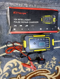 شاحن RT-Tianye ذكي لإصلاح البطاريات بجهد 12 فولت. مثالي للسيارات والدر...