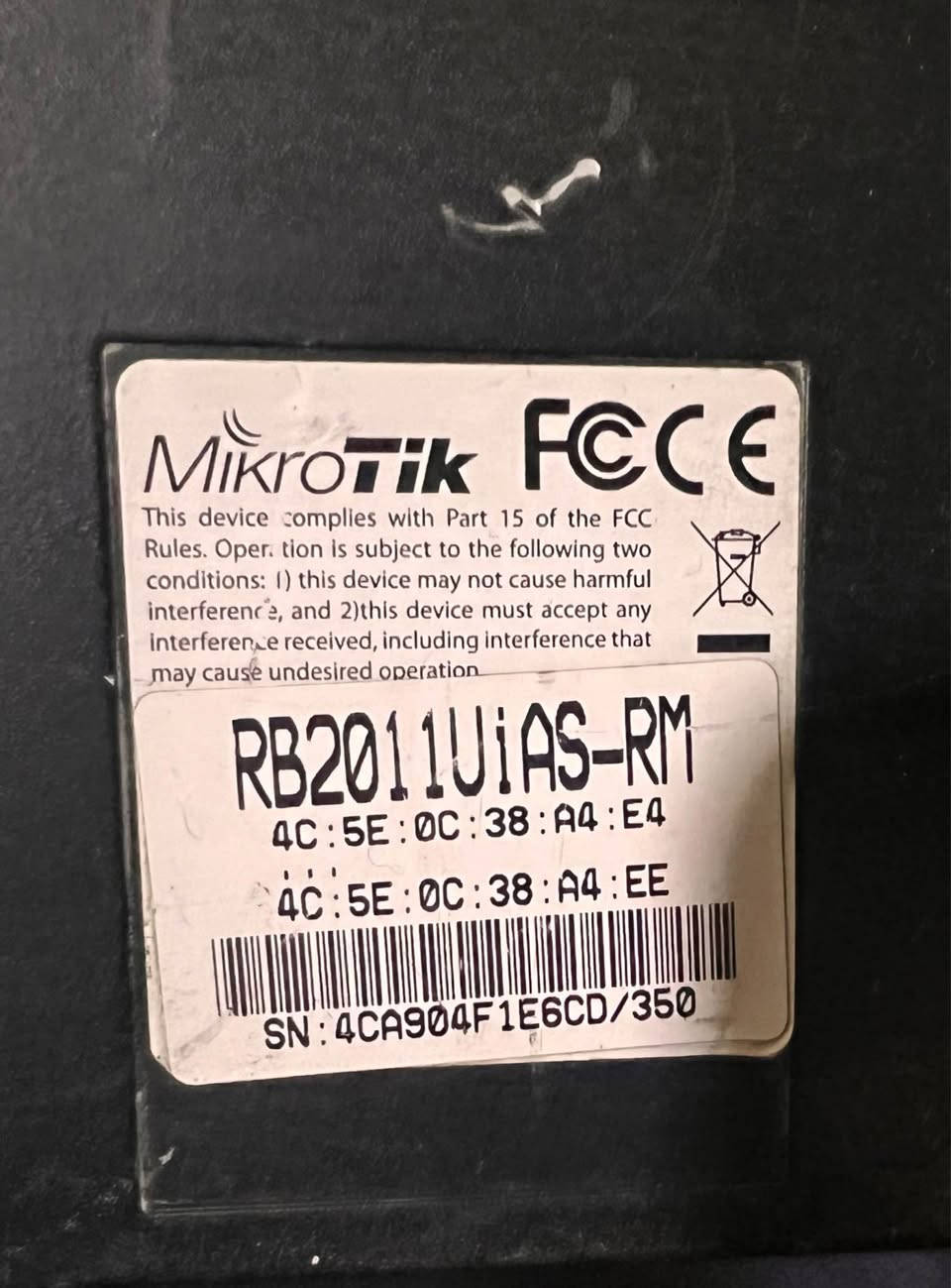 Mikrotik RB2011ui AS-RM أربيل, العراق


**إذا كنت صاحب هذا الإعلان وتريد حذفه لأي سبب، رجاءا أرسل رسالة إلى الدعم الفني**